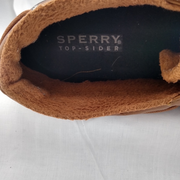 SPERRY Womens 8.5M Brown Duckling TopSider LeatherRubber Ankle LaceUp Boot - Picture 9 of 11